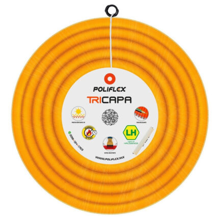 Poliflex Tricapa Amarillo Alarmas Ent Con Guía 1  50m