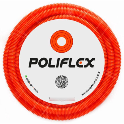 Poliflex Naranja De 3/8 , Rollo Con 20 Metros