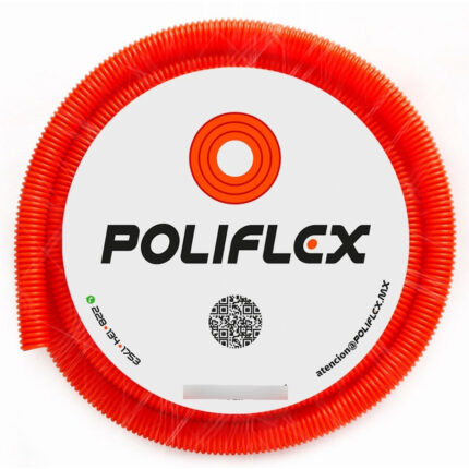 Poliflex Naranja De 3/4 , Rollo Con 15 Metros