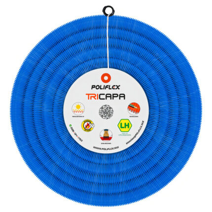 Poliflex Tricapa Azul Voz Y Datos Ent Con Guía 3/4 50 M