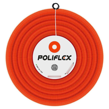 Poliflex Naranja Con Guía De 3/4  Rollo Con 50 M