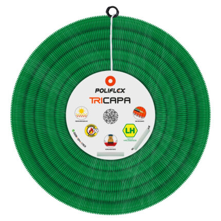 Poliflex Tricapa Verde Edificación V Ent S/guía 3/4 50m