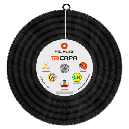 Poliflex Tricapa Negro Exteriores Ent Con Guía 1  50 M